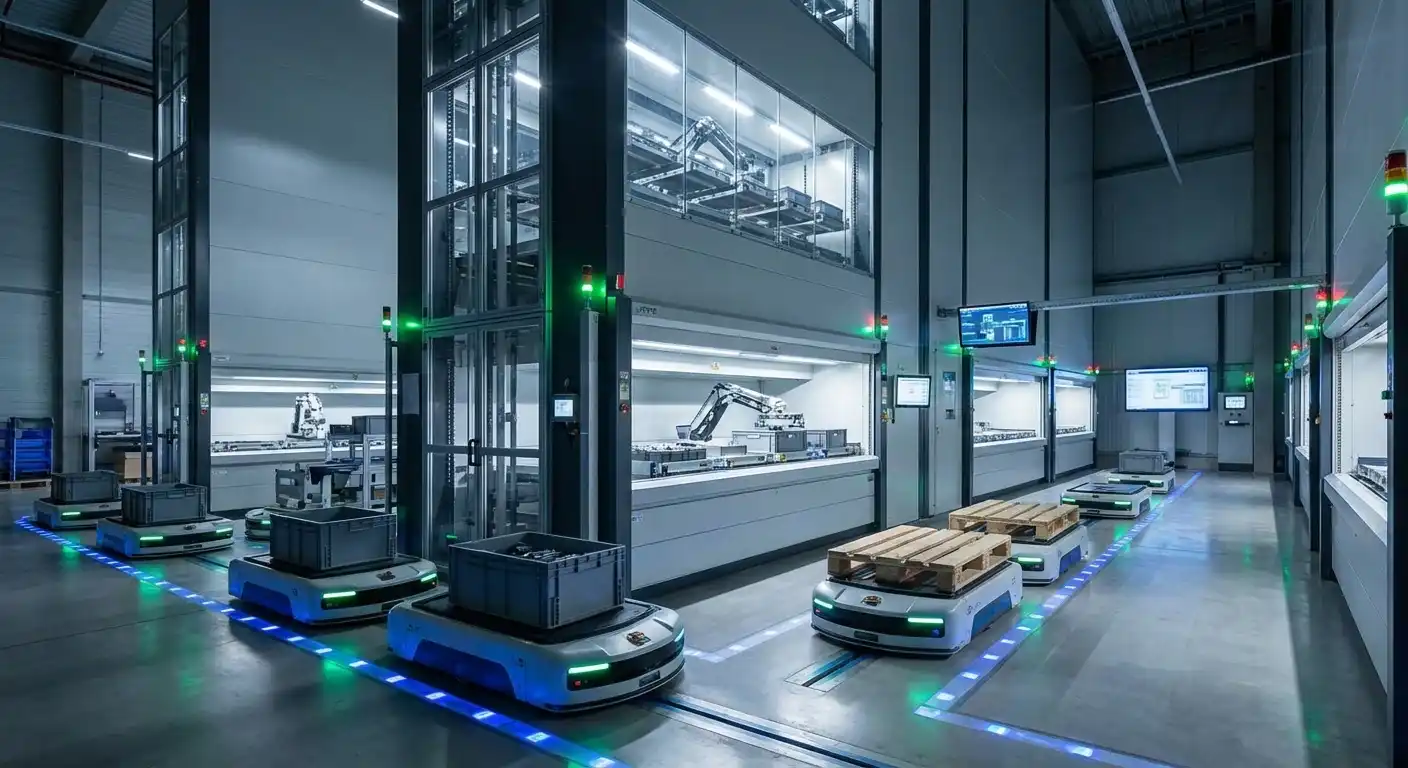 ربات حمل و نقل هوشمند 2 mobile robot amr 4