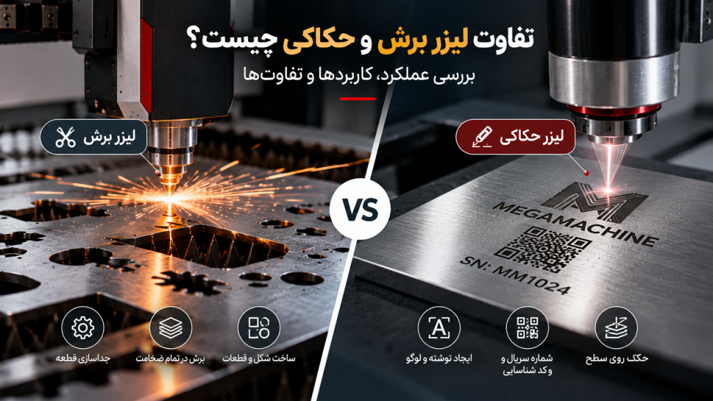 تفاوت لیزر برش و حکاکی چیست؟ بررسی کاربردها و عملکرد